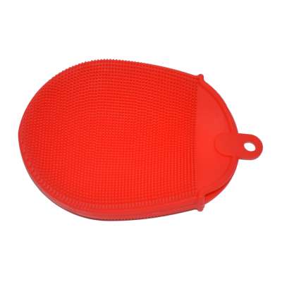 Silicone Dish Scrubber Dishwashing Cleaning Brush kitchen silicone sponge