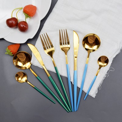 Hot selling Food garde steel stainless cutlery set-4pcs