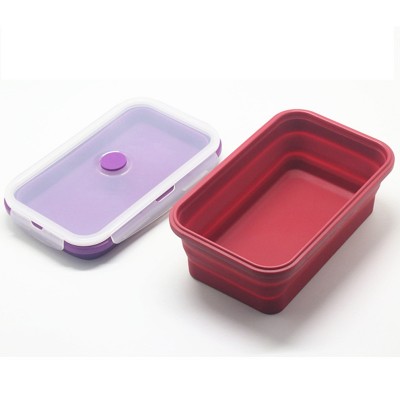 Microwave Safe Silicone Lunch Box Collapsible Silicone Food container