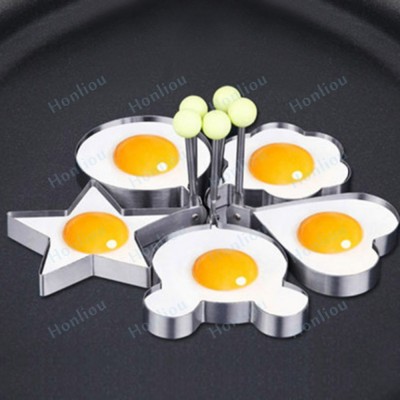 High quality different shapes fried egg mold stainless steel egg rings