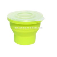 silicone hot selling silicone coffee cup for travel school office silicone cup with lid