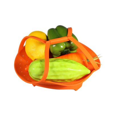 portable travel silicone food vegetable steamer